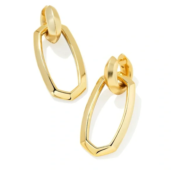 NWT Kendra Scott Danielle Convertible Link Earrings in Mixed Metal - Picture 4 of 6